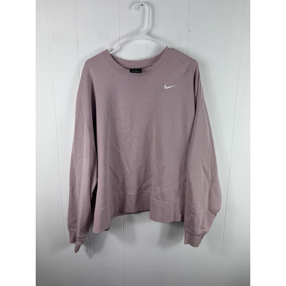 Nike Pink Crewneck Sweatshirt Logo Plus Size 3X